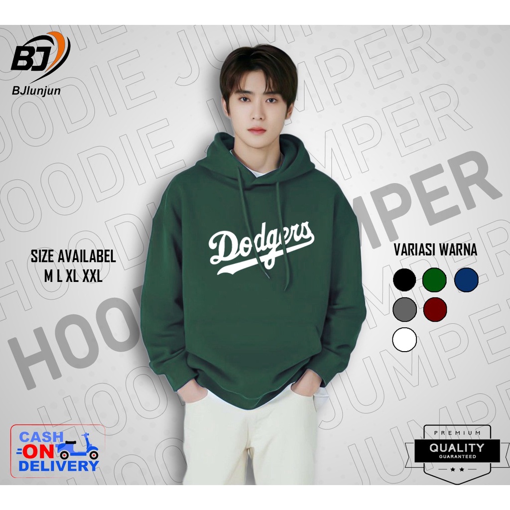 JAKET HOODIE NEW DODGERS COWOK//CEWEK//2022