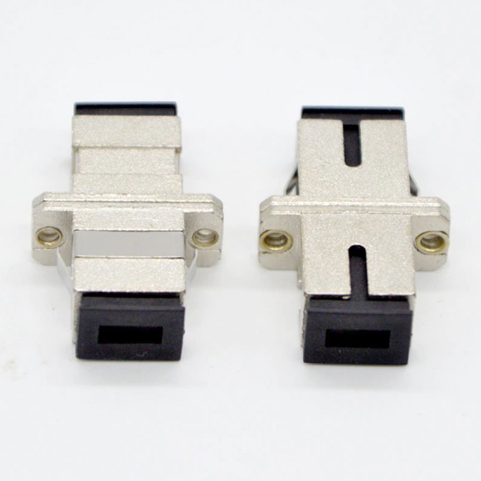 Adapter Fiber Optik Coupler SC SC Metal Connector Fiber Optic 500 PCS