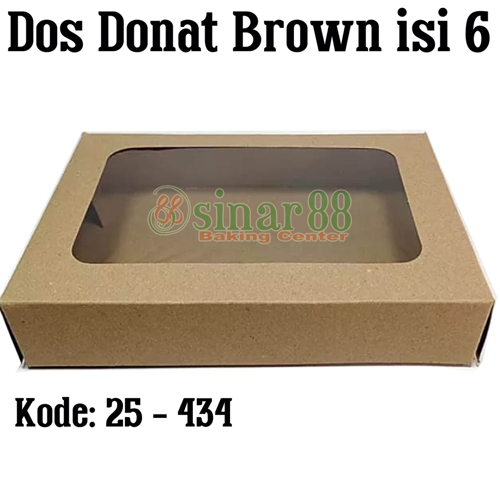 

Dus Brown Jendela Donat isi 6 (pack 10 lembar)
