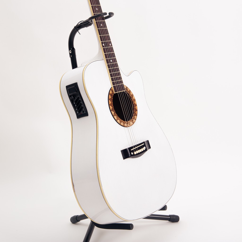 [Sedang Diskon] Gitar Akustik Mandalika JW-01 White EQ7545 Fullset