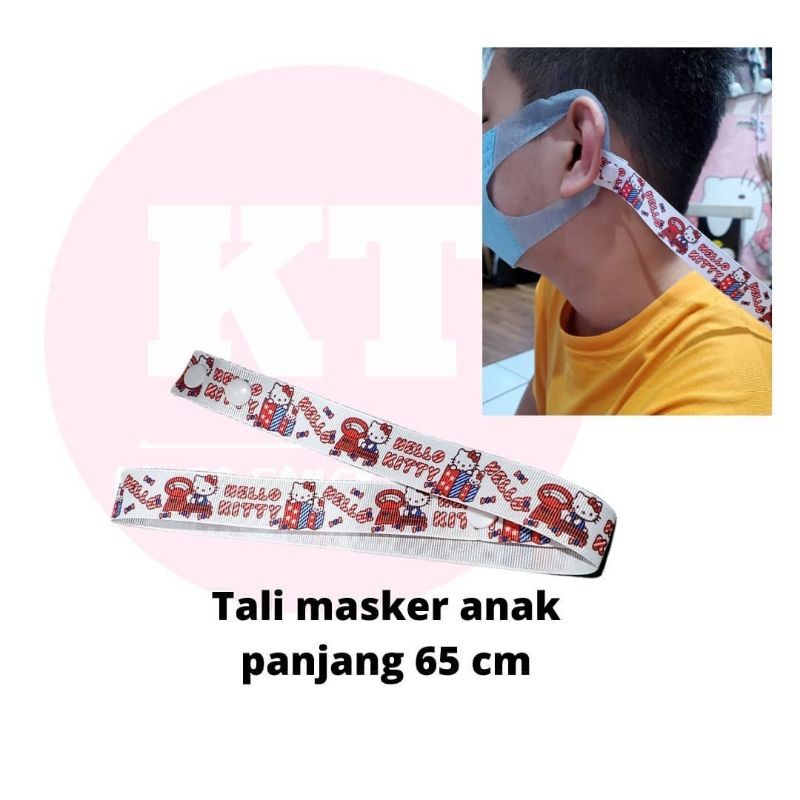 tali masker anak hello kitty