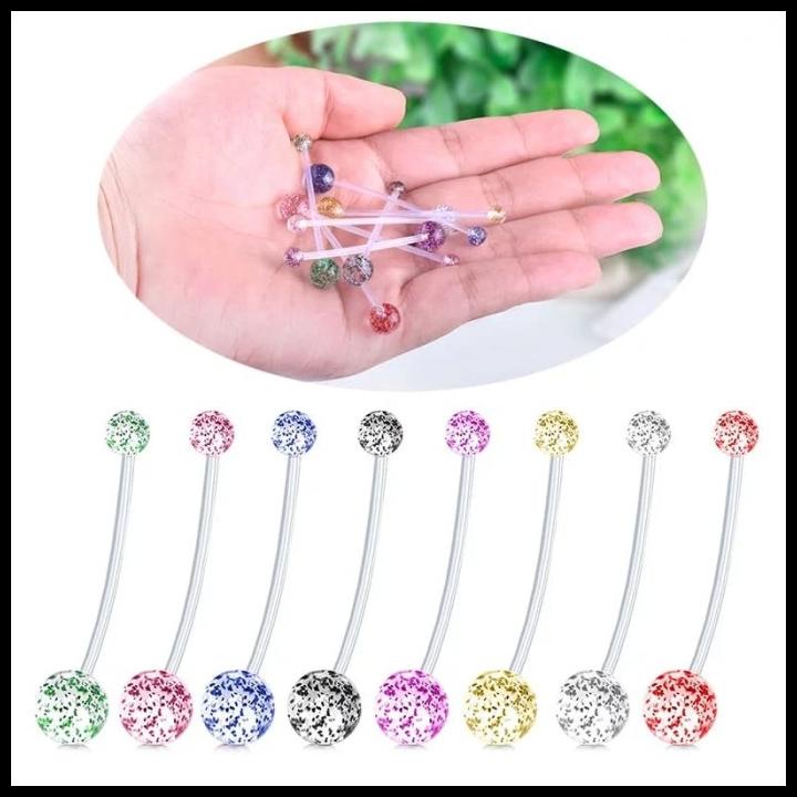 Jual Flexible Navel Belly Button Pregnant Maternity Barbel Piercing