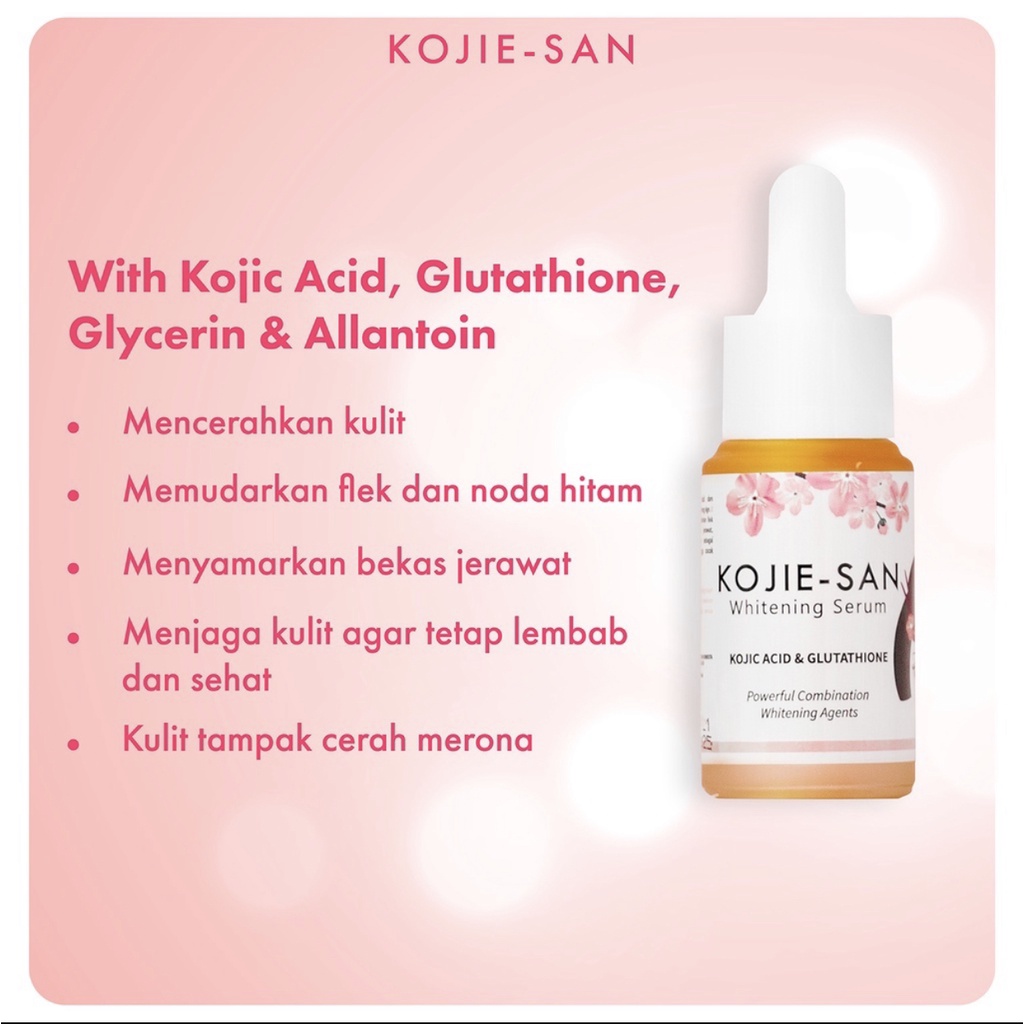 Kojie-San Serum Wajah 25ML Brightening Serum Whitening Serum Acne Serum BPOM