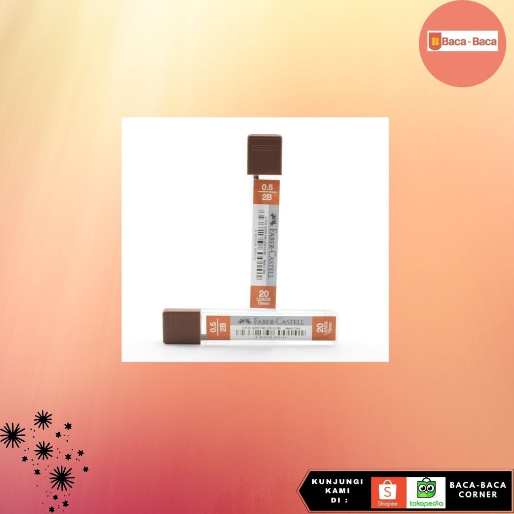 

BACABACA LEAD SUPERFINE 0.5 2B 127520 FABER CASTELL PENSIL