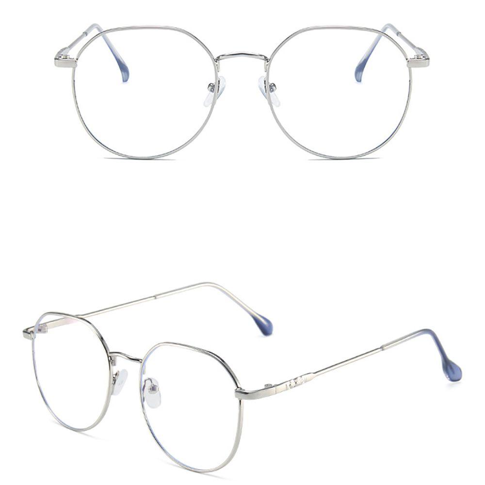 [Elegan] Kacamata Bingkai Logam Sederhana Kacamata Mata Anti Radiasi Untuk Wanita Women Anti Blue Light Pria Kacamata Komputer Eyeglasses Clear Lens Glasses Optical Glasses