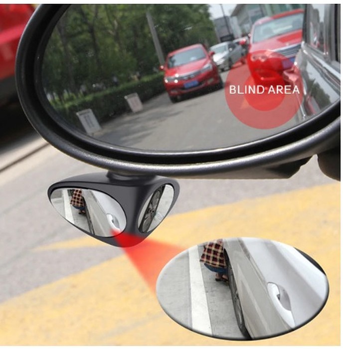 Kaca Blind Spot Mobil 2 Sisi 3M Big Vision Wide Angle Spion Tambahan