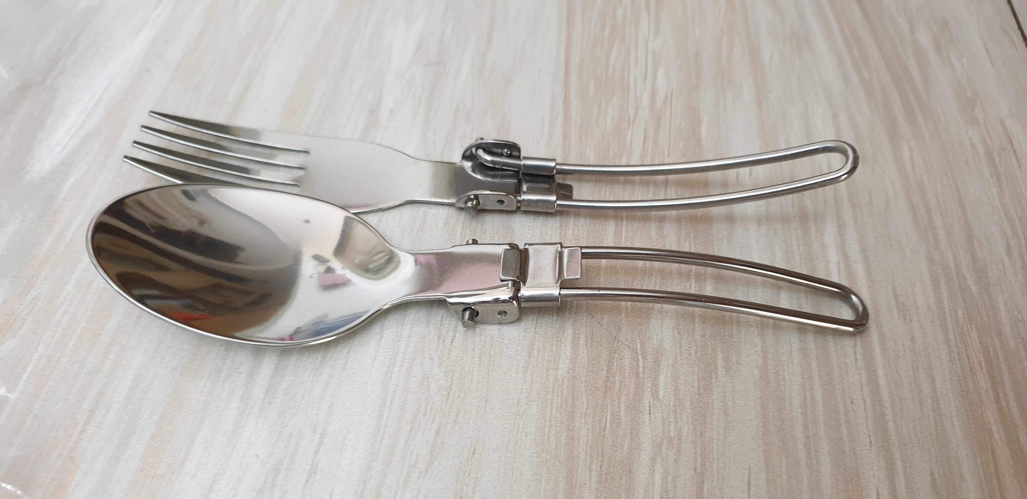 Sendok Garpu Pisau Lipat Portable