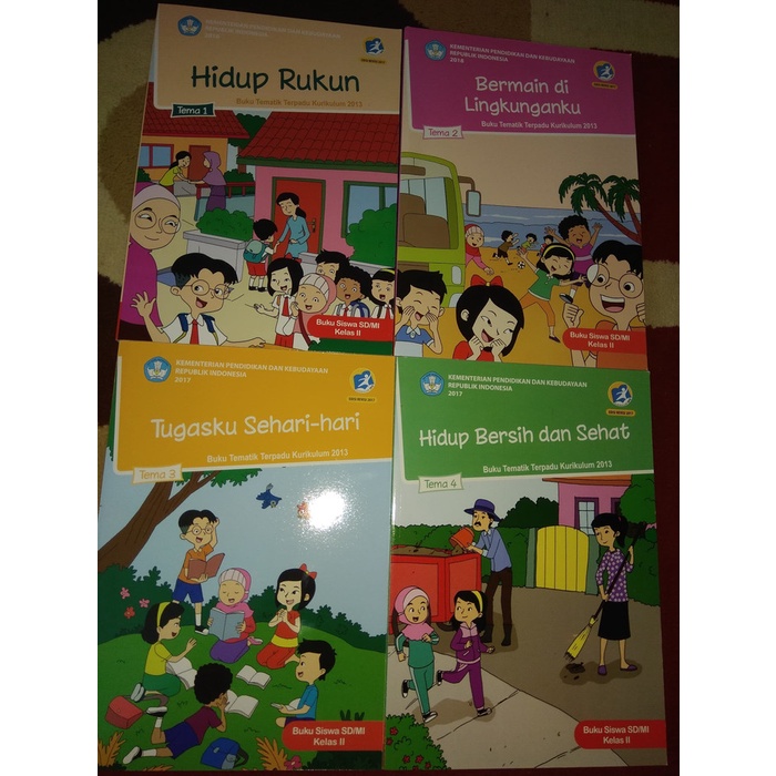 

❤BISA COD❤ PAKET BUKU TEMATIK KELAS 2 SD TEMA 1 SAMPAI TEMA 4 REVISI 2017