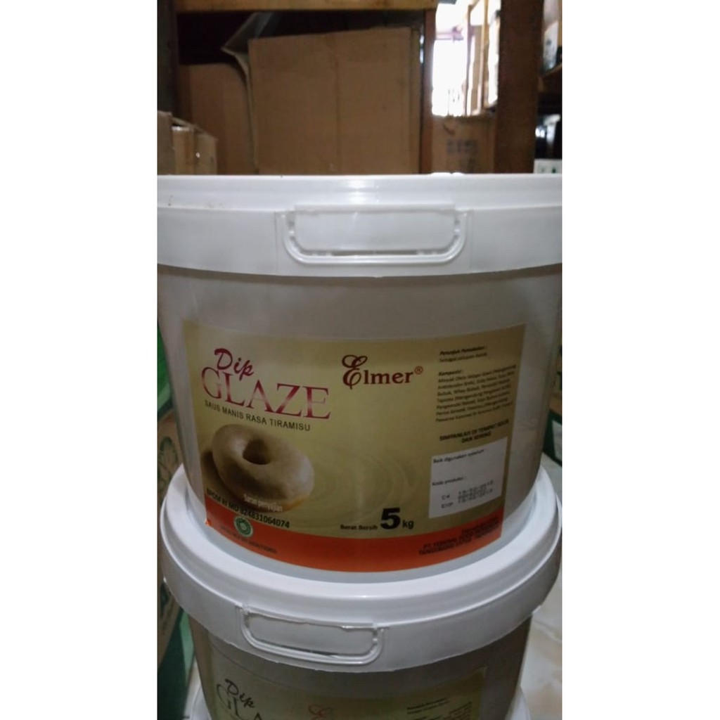 

Elmer Dip Glaze - Topping Donat Tiramisu 5kg - Gosend Only!!!