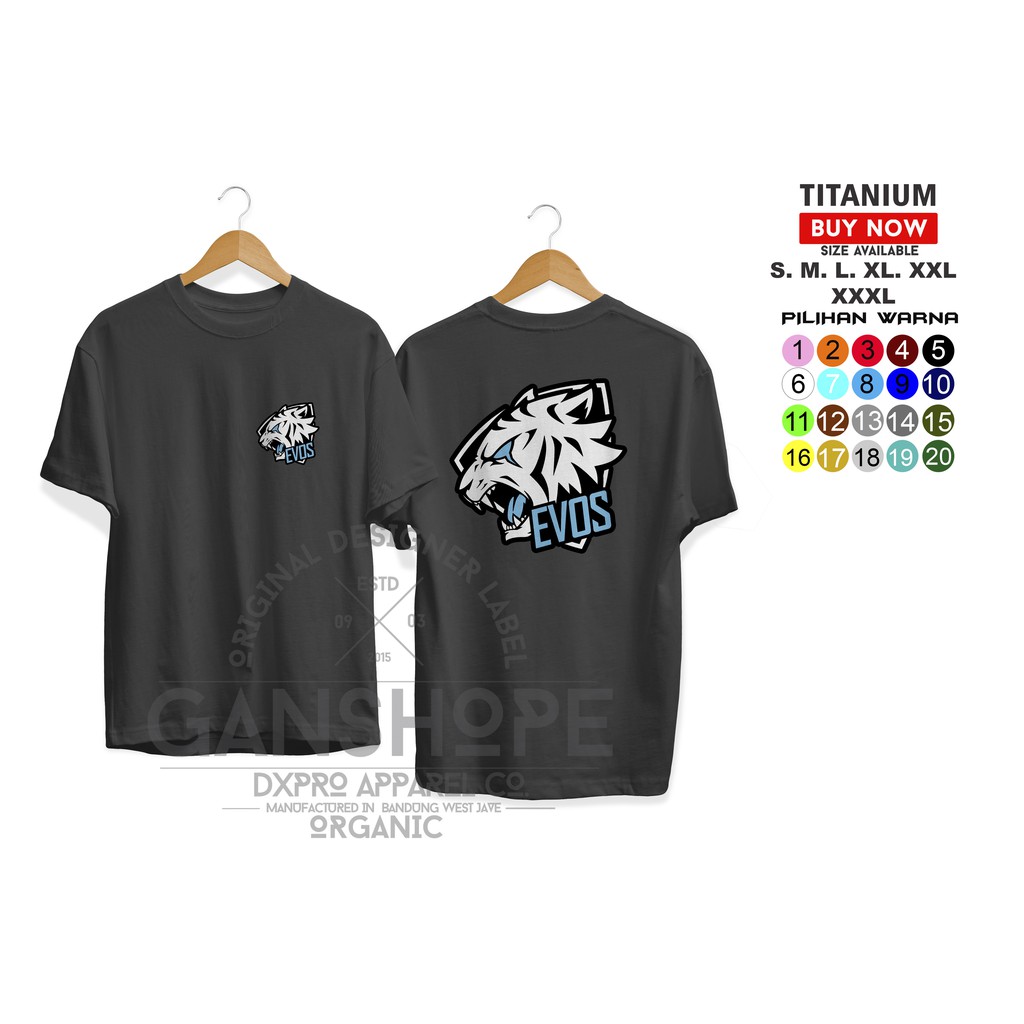 KAOS BAJU EVOS ESPORT GAME TEAM MOBILE LEGENDS FREE FIRE Shopee Indonesia