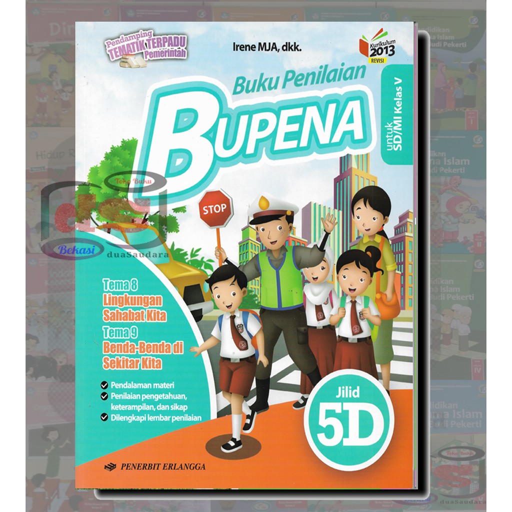 Buku BUPENA Jilid 5D Kelas 5 SD Tema 8 dan 9 Kurikulum