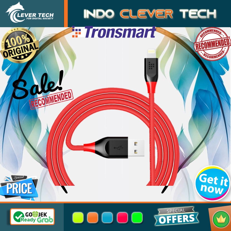 Tronsmart 19AWG Double Braided Lightning Cable 1.2M(4ft) [LTA12]