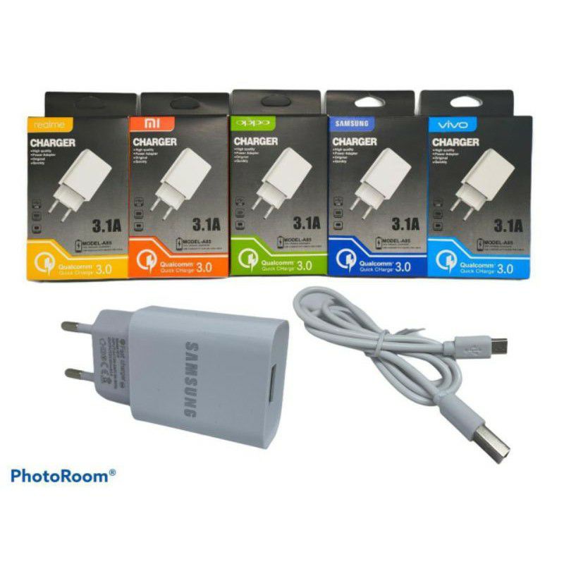 TC TRAVEL CHARGER BRANDED A-85 3.1A QUALCOM QUICK CHARGER 3.0