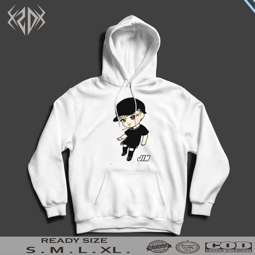 HOODIE BTS SERIES CARTOON JIN / JAKET K-POP / HOODIE BTS / JAKET ARMY
