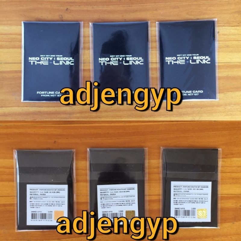 READY STOCK - NCT 127 MD THE LINK Fortune Scratch Card SEALED MURAH