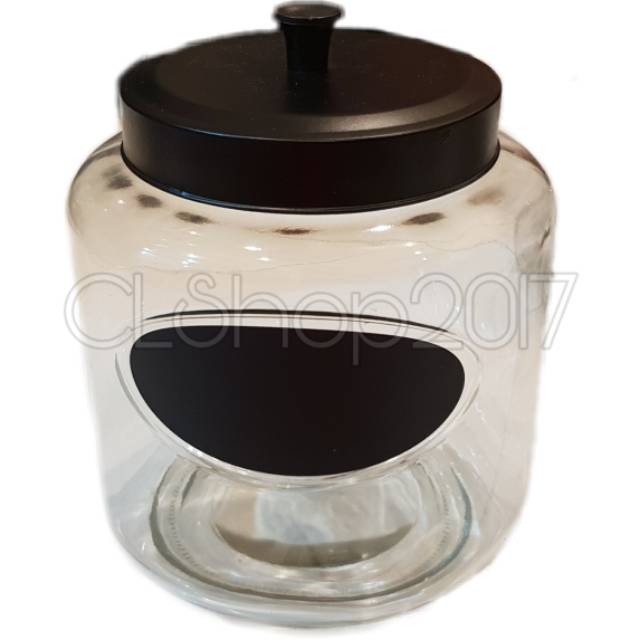 TOPLES / TEMPAT PENYIMPANAN MAKANAN HITAM 23 x 17 x 17 cm