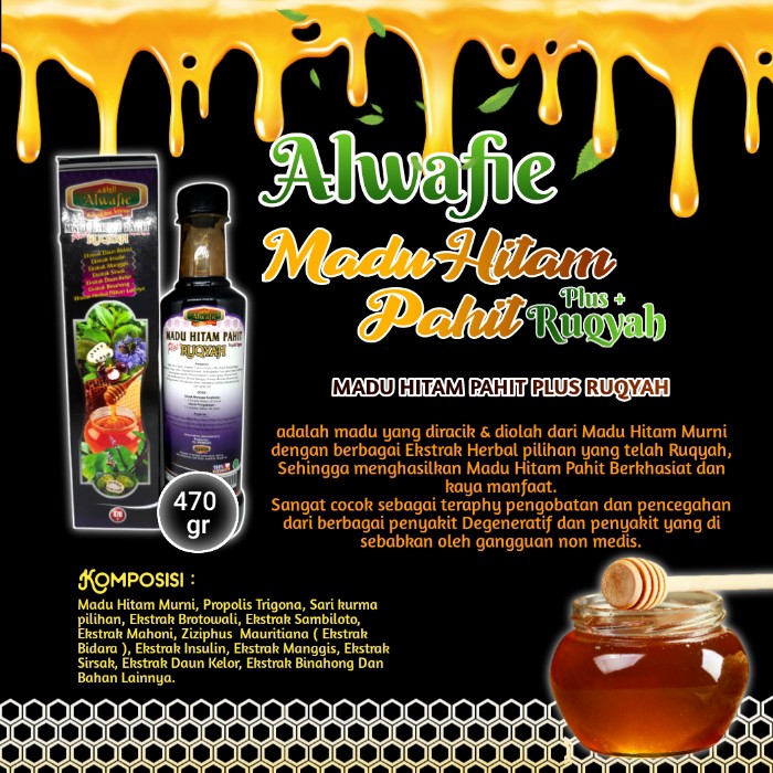 

Alwafie Madu Hitam Murni Pahit Ruqyah