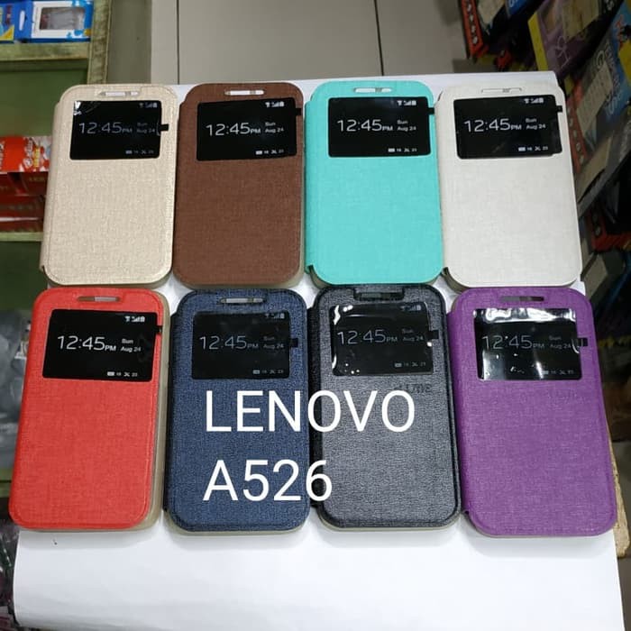 LENOVO A526 sarung flip cover ume / sarung model buku MANTUL