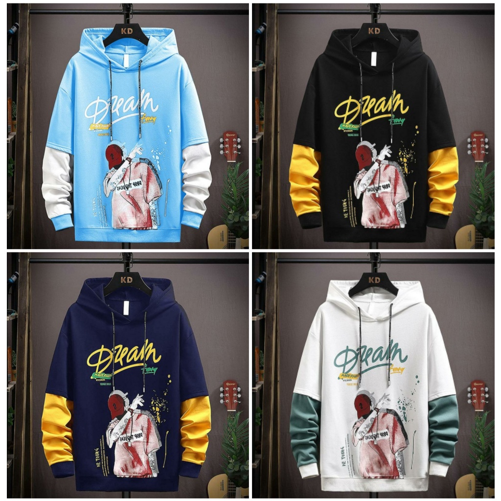 BISA COD/JHOSE/SWEATER HOODIE DREAM/HOODIE TEBAL/HOODIE LENGAN PANJANG/HOODIE TERBARU