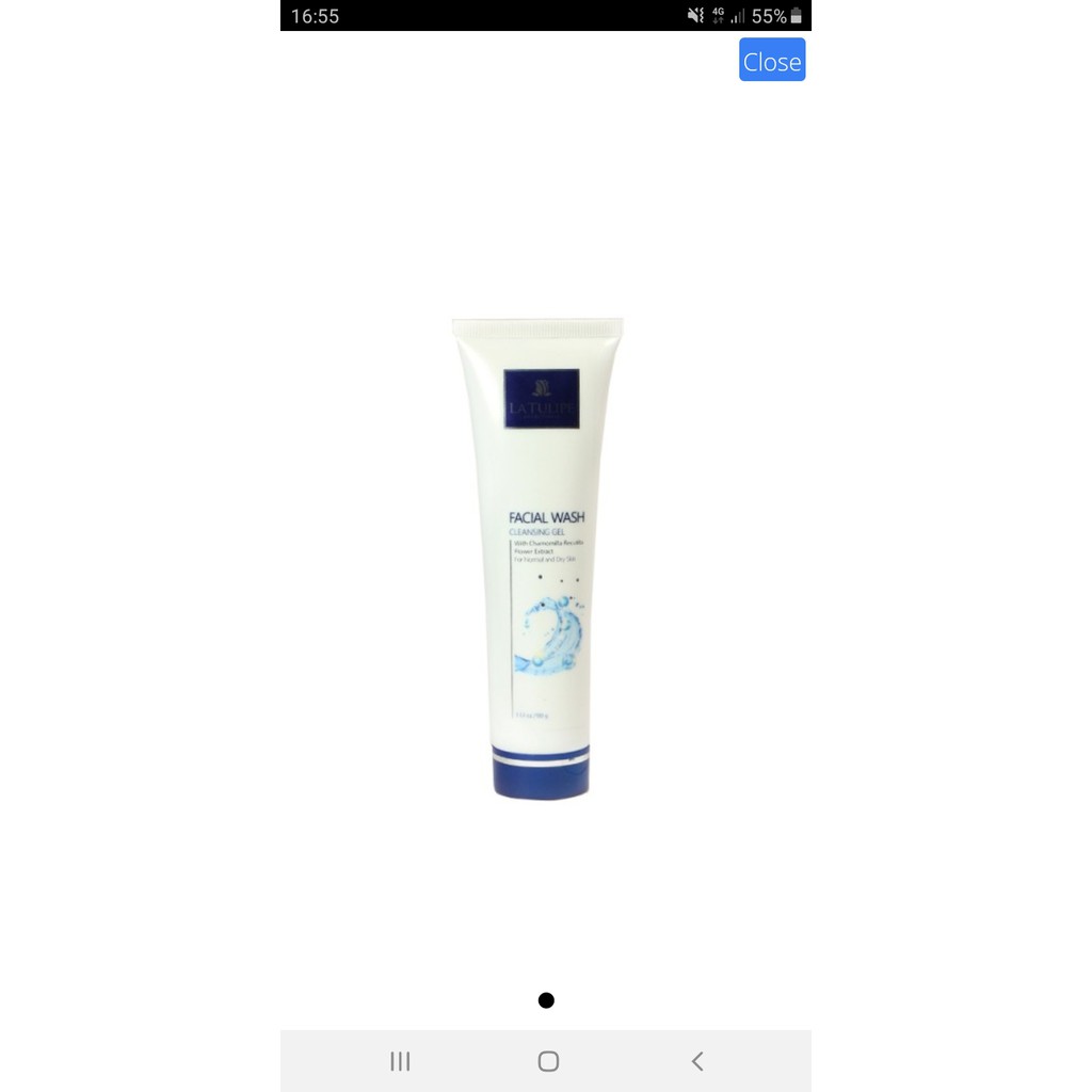 Facial wash with aloevera extract Latulipe