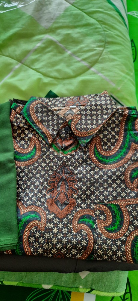 New Arrival Distro Batik Pria Bordir Sogan Hrb026 Batikaf Notoarto Batik Ipnu-ippnu Hem Pria Bel