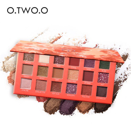 (READY &amp; ORI) O.Two.O otwoo 18 Colors Eyeshadow Palette 9995 18 warna - Ocean Mystery