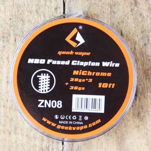 Geekvapee Geek Nichrome Fused Alien Clapton 28GA*3+36ga Ni80 10ft ORI