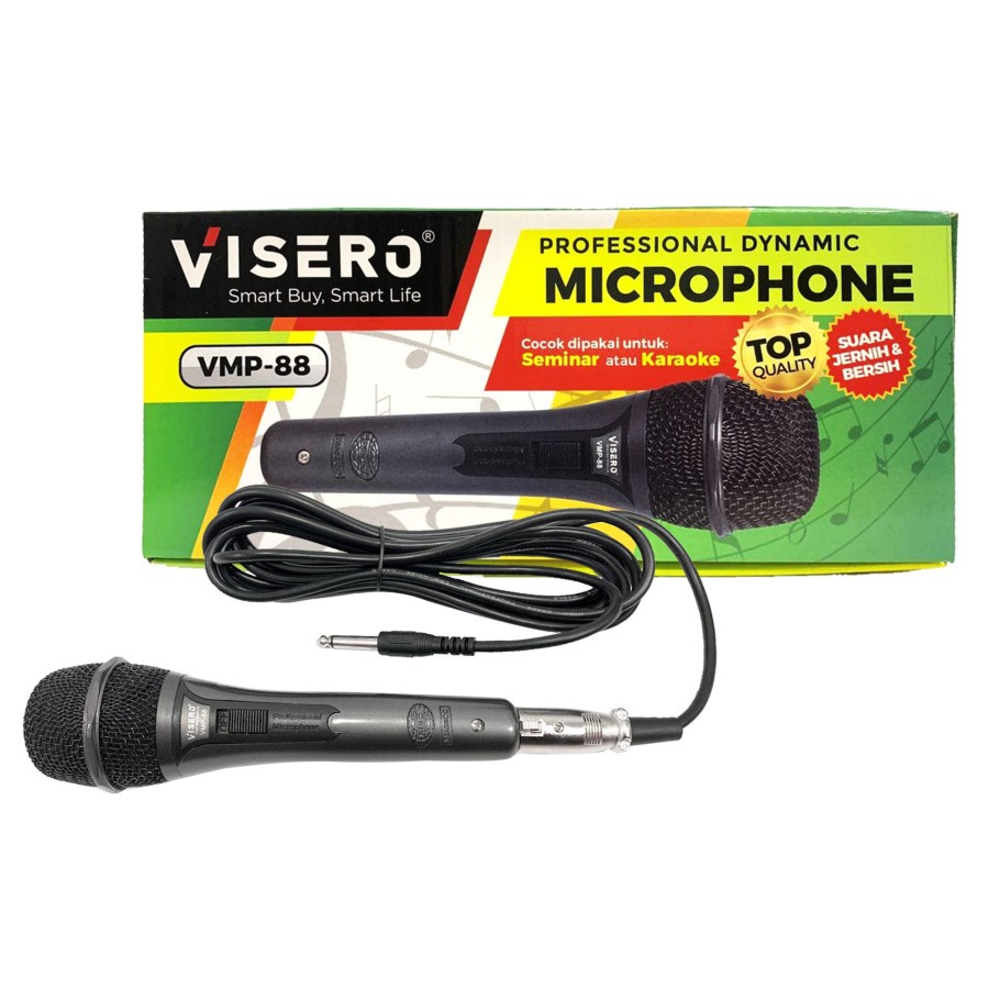 Microphone Mic Profesional Dynamic Kabel Cable Visero (VMP-88)