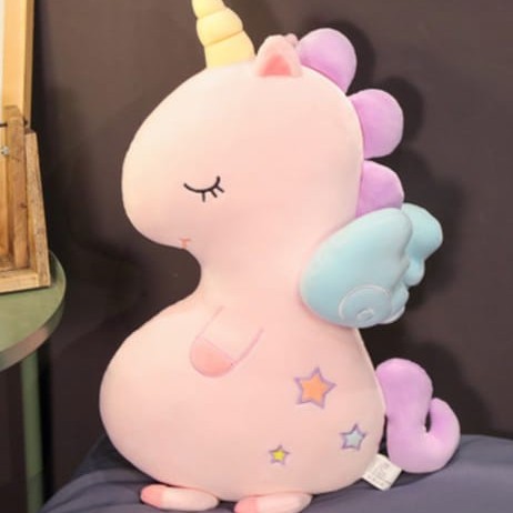 BONEKA UNICORN TERBANG LUCU LEMBUT SOFT UNICORN PLUSH DOLL IMPORT