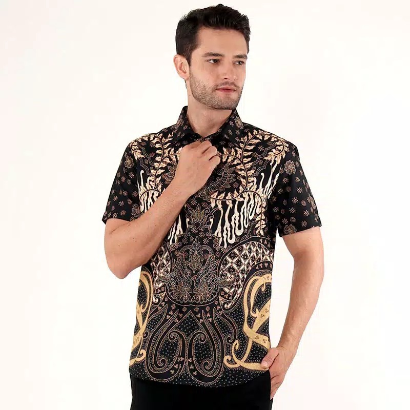 Maginot Kemeja Batik Pria Tanwira-ss Lengan Pendek