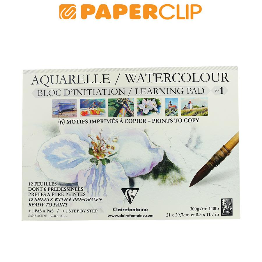 

KERTAS CAT AIR CLAIREFONTAINE WATERCOLOR LEARNING PAD 96098C NO. 1