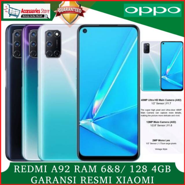 Oppo A92 Ram 8GB Rom 128GB - Garansi Resmi Oppo