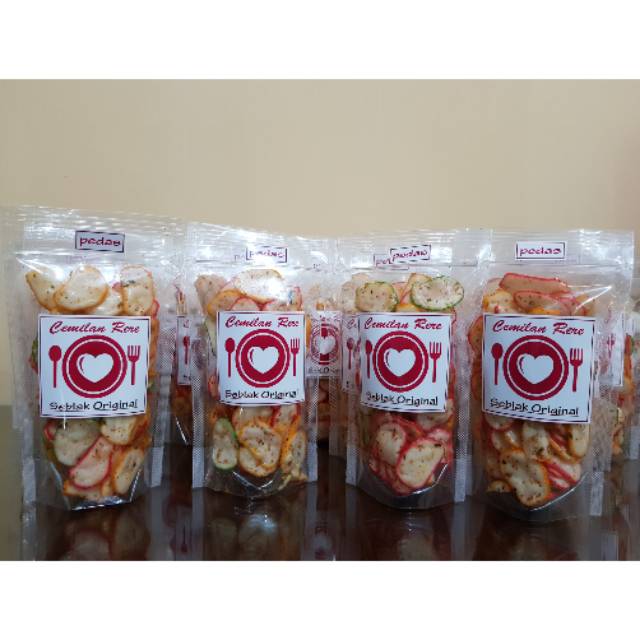

Cemilan Rere Seblak kering original (Pedas)