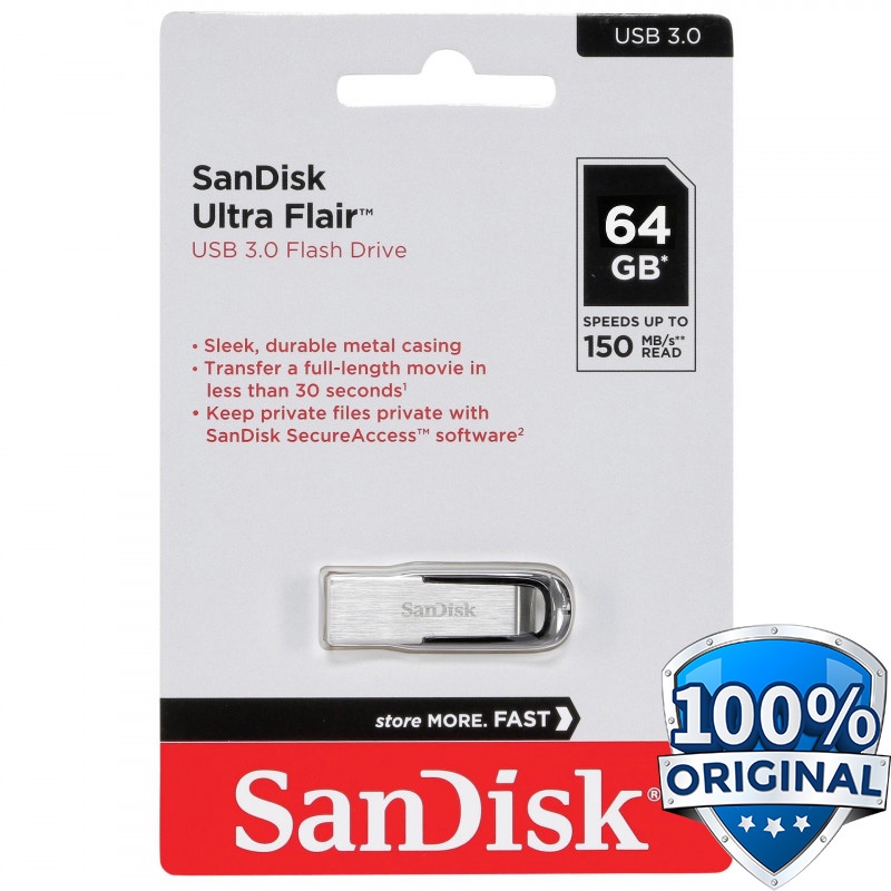 Flashdisk Sandisk Ultra Flair CZ73 64GB 150Mb/s USB Flash Drive