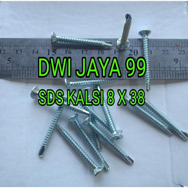 skrup sds fh jf kalsi 8x38 baut grc roofing hollo bajaringan galvalum