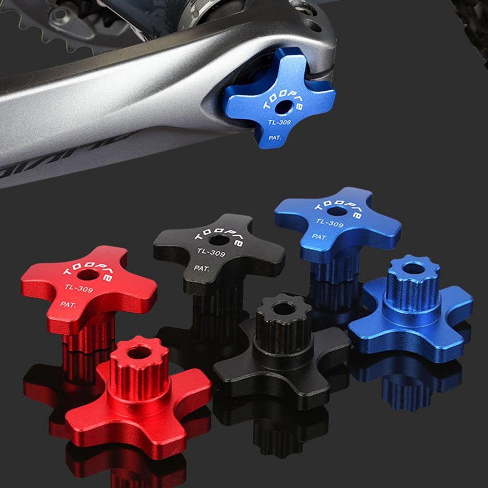 Lanfy Crank Remover Tahan Lama MTB Sepeda Alat Pembuka Kunci Pas Anti Gores Bersepeda Aksesoris Sepeda Crankset Engkol