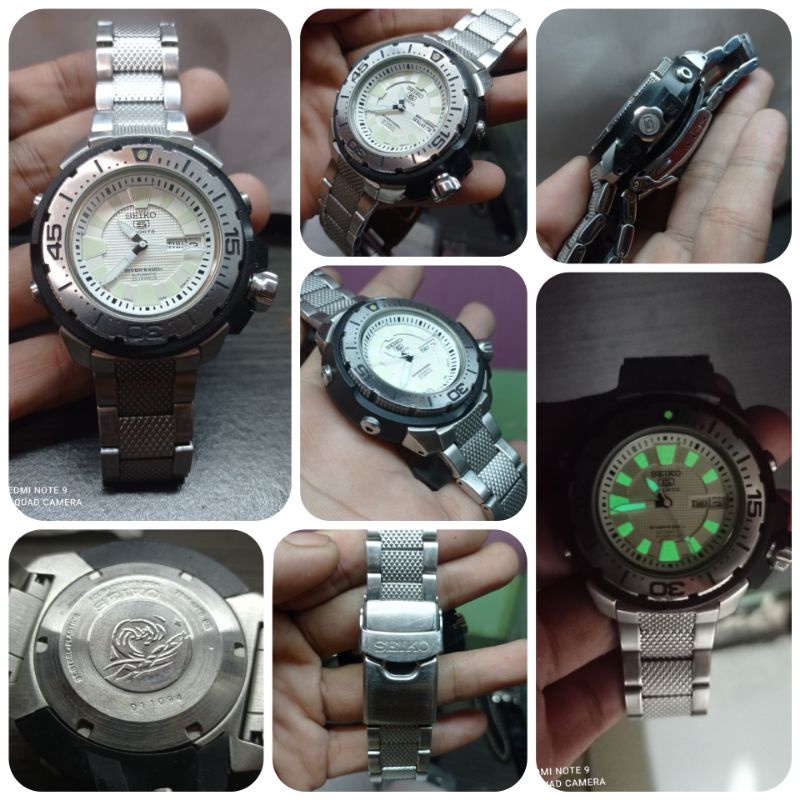 SEIKO 5 SPORTS SCUBA DIVERS 200M AUTOMATIC 23JEWELS 7S36-02SO jam tangan bekas