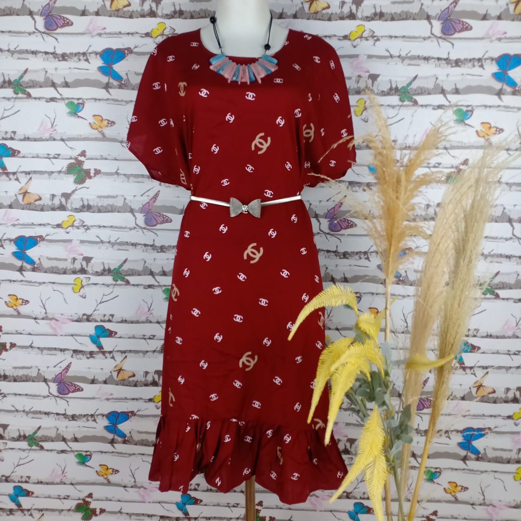 Daster viral /Daster ruffle serba Murah/Dress ruffle/ Daster Motif Grosiran Random 4