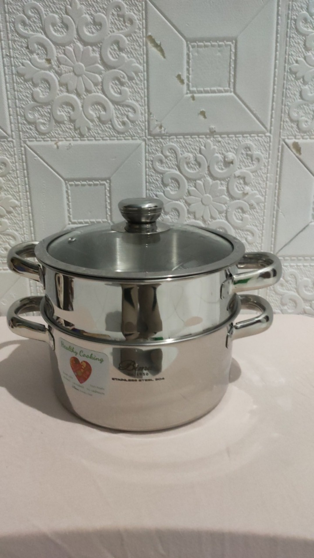 B2001520 B2001524 Panci  Bima Origin Classic Steamer 2 Susun 20cm  24cm Panci Kukus 2tier