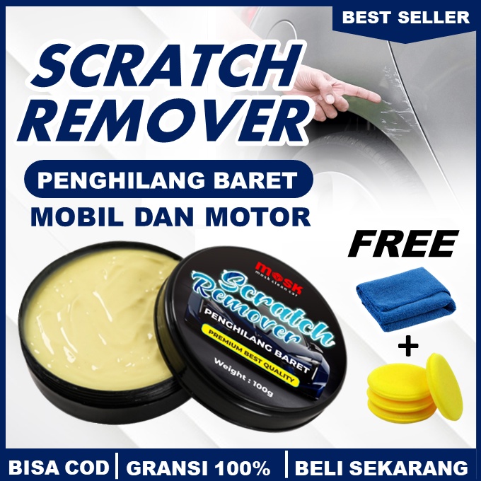 Kompon Penghilang Baret Body Mobil/Poles Bodi Motor, Helm Kaca Goresan Penghilang Baret Body Mobil / Pembersih Lecet / Pengkilap Bodi Motor Goresan Kompon Wax  Compound Rubbing Compound Penghilang Beret Halus Pengkilat Scratch remover poles kompon mobil