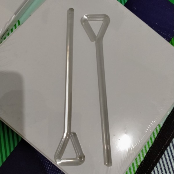 Stock Terbatas Spreader Lab Panjang 18 cm. Bahan Glass  Kaca LAB shopee