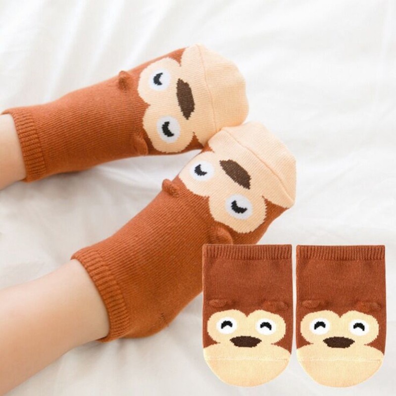 Kaos Kaki Bayi Motif Hewan Kaos kaki Anak Karakter KaosKaki Anti Slip Baby Socks Animal Cute/C87-88