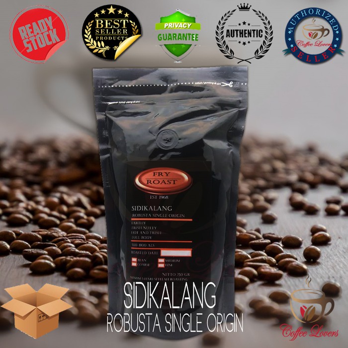 

FRY AND ROAST KOPI ROBUSTA SIDIKALANG 250 GRAM (BIJI/BUBUK)
