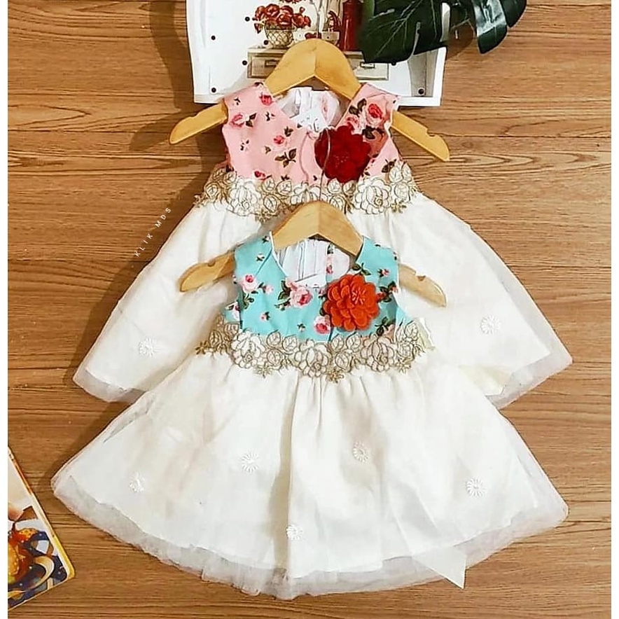 Klik Mds Dress Baju Anak Bayi Perempuan Sabrina 1 Ukuran Usia 2-12 Bulan