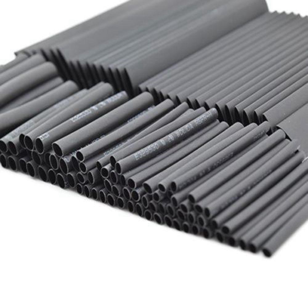 Solighter 5M Heat Shrink Tube weatherproof Warna Hitam Alat Tangan Kombinasi Tubing Kawat