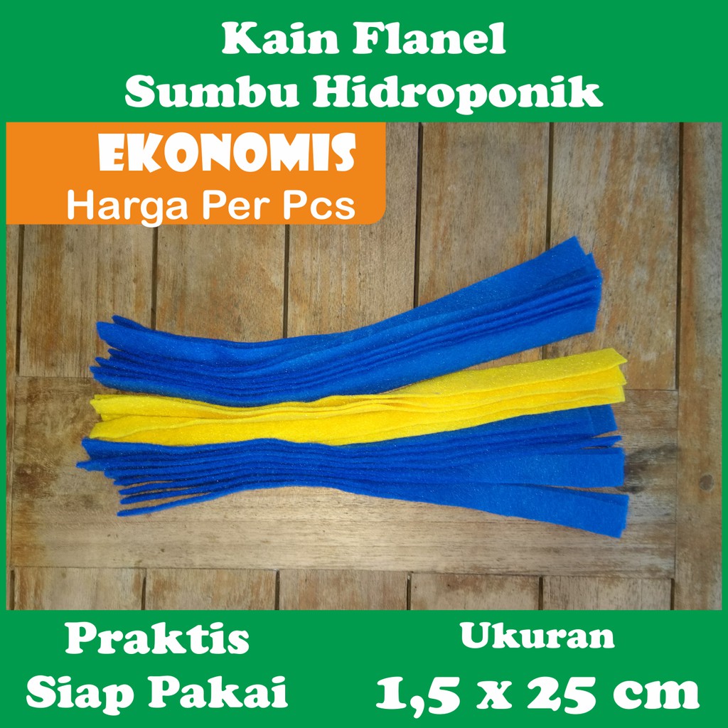 Kain Flanel Sumbu Hidroponik