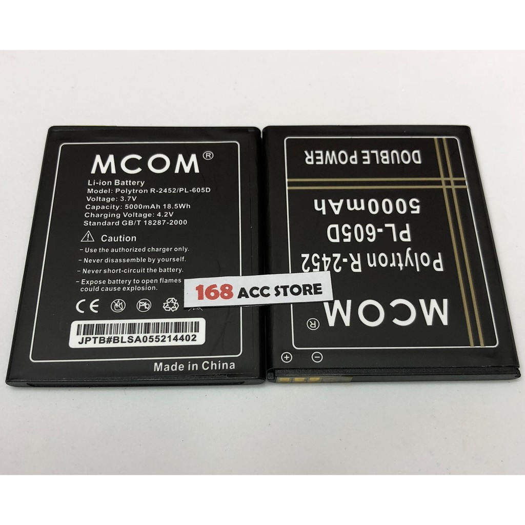 BATERAI POLYTRON R2452 / BATERAI POLYTRON PL-605D DOUBLE POWER MCOM