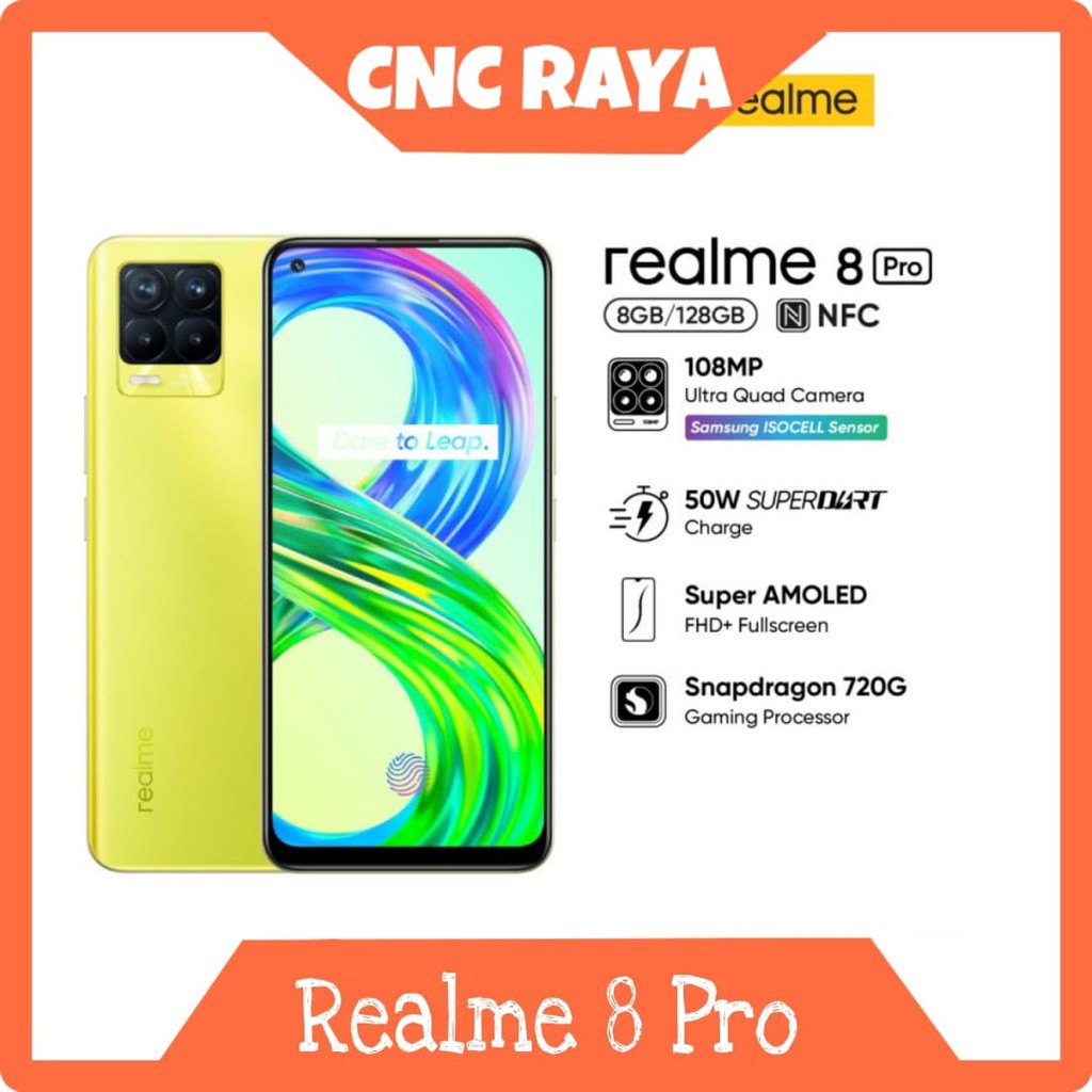 REALME 8 PRO 8/128 GARANSI RESMI - Jogja