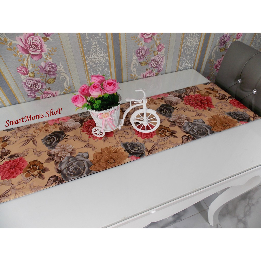 Taplak meja panjang minimalis / taplak meja makan / modern / bahan cover sofa