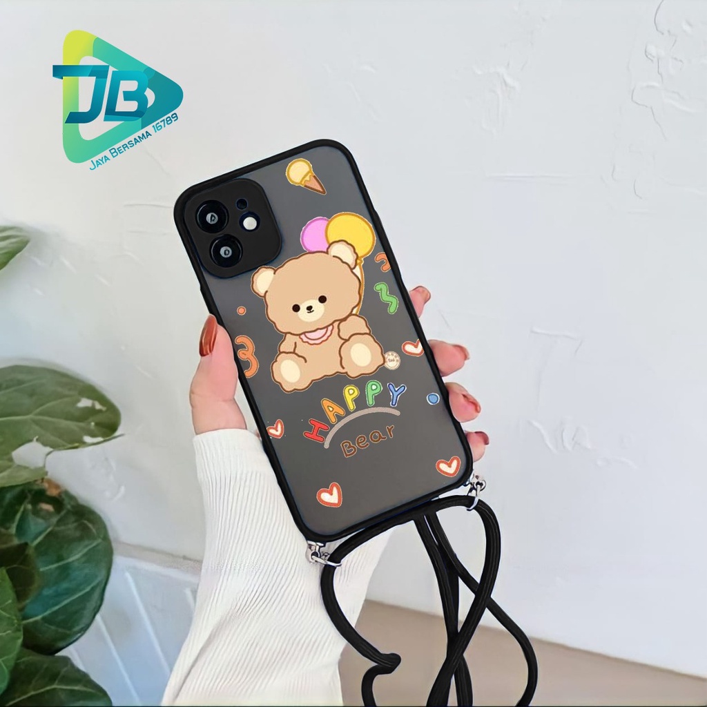SOFTCASE SLINGCASE DOVE WINTER BEAR OPPO VIVO SAMSUNG XIAOMI REALME IPHONE ALL TYPE JB5080